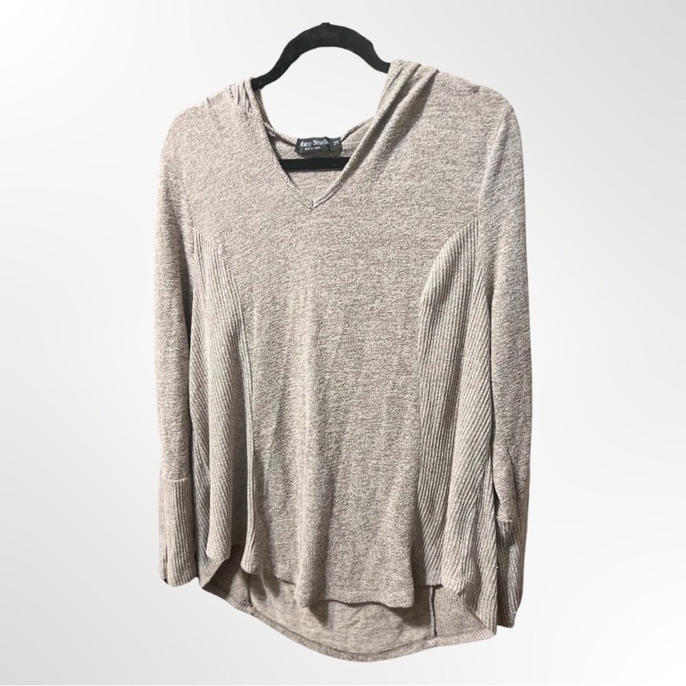 Lightweight tan hoodie sweater